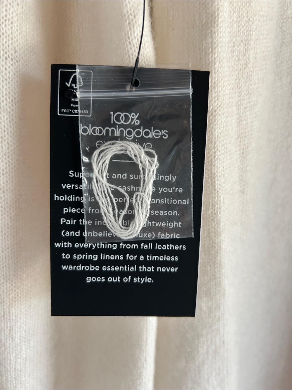 100% Cashmere Bloomingdale’s Open Front Cardigan - Picture 9 of 12